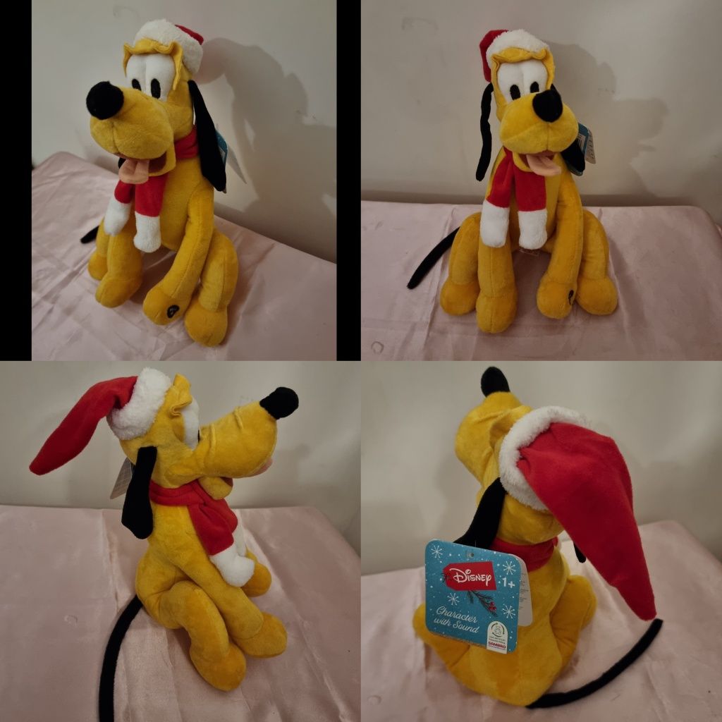 Peluche Disney - Pluto com gorro de Natal