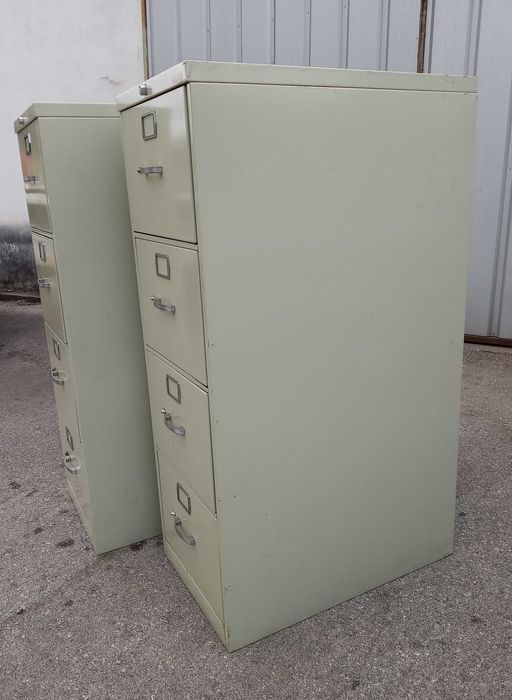 Armário Arquivador Metálico Industrial Vintage