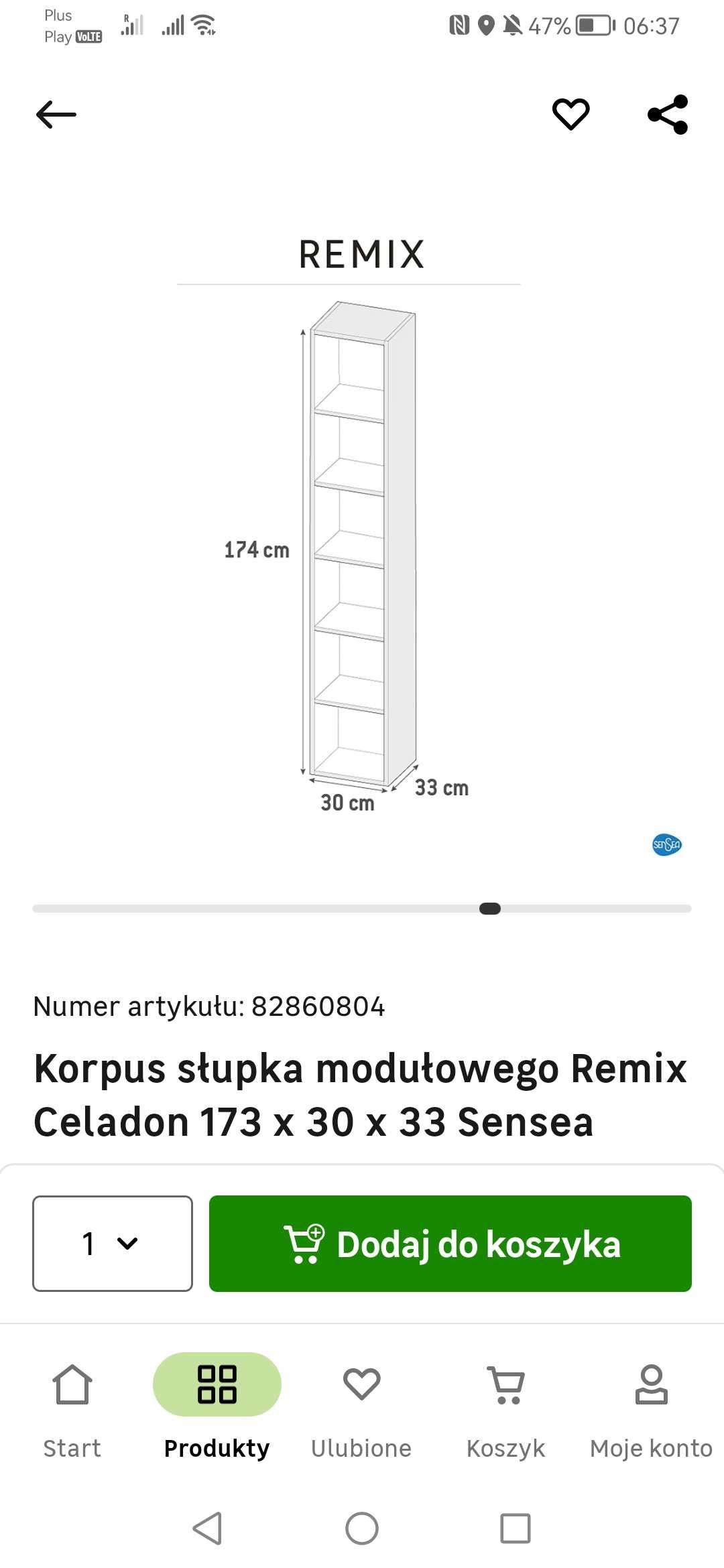 Szafka łazienkowa nowa