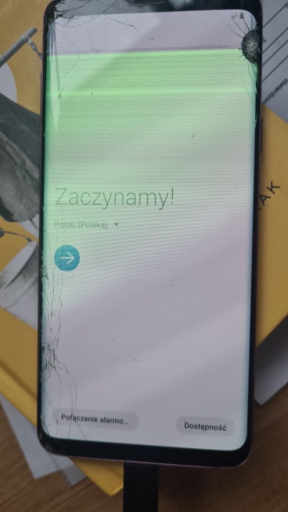 Samsung GALAXY s9 plus  64gb bez simlock, zepsuty ekran