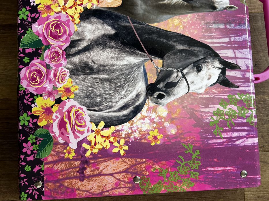 Teczka szkolna konie