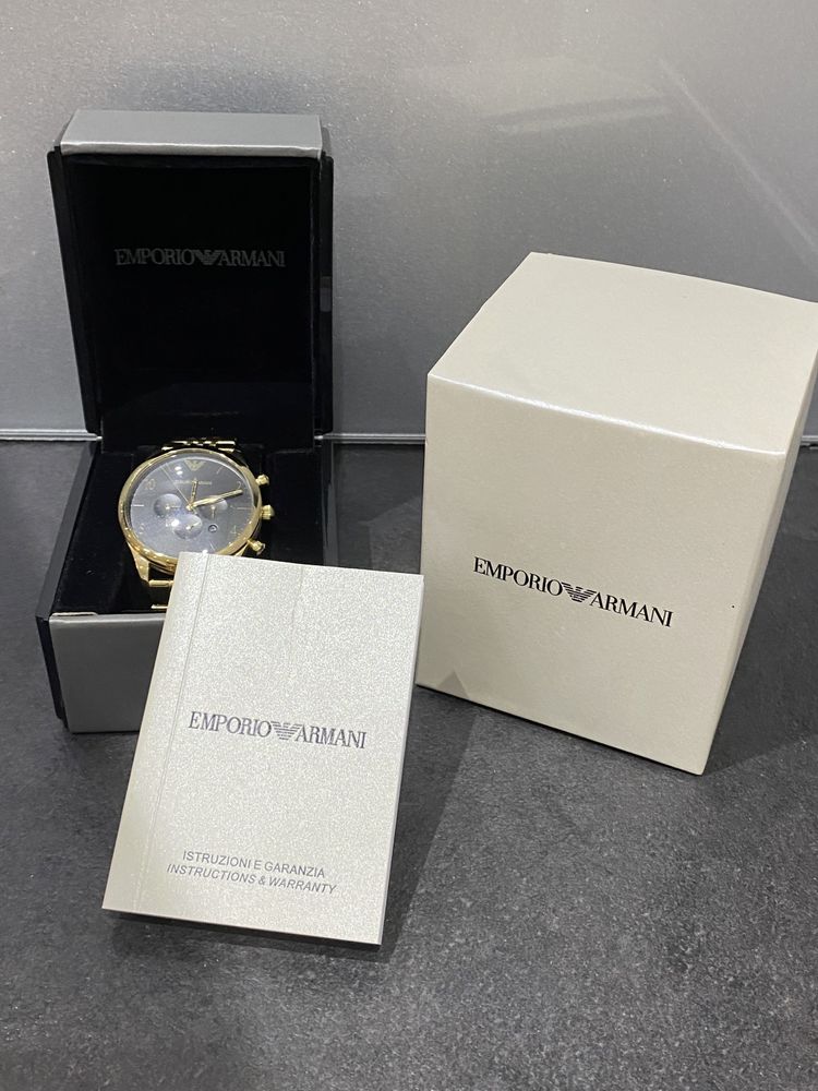 Złoty zegarek Emporio Armani Jak nowy !