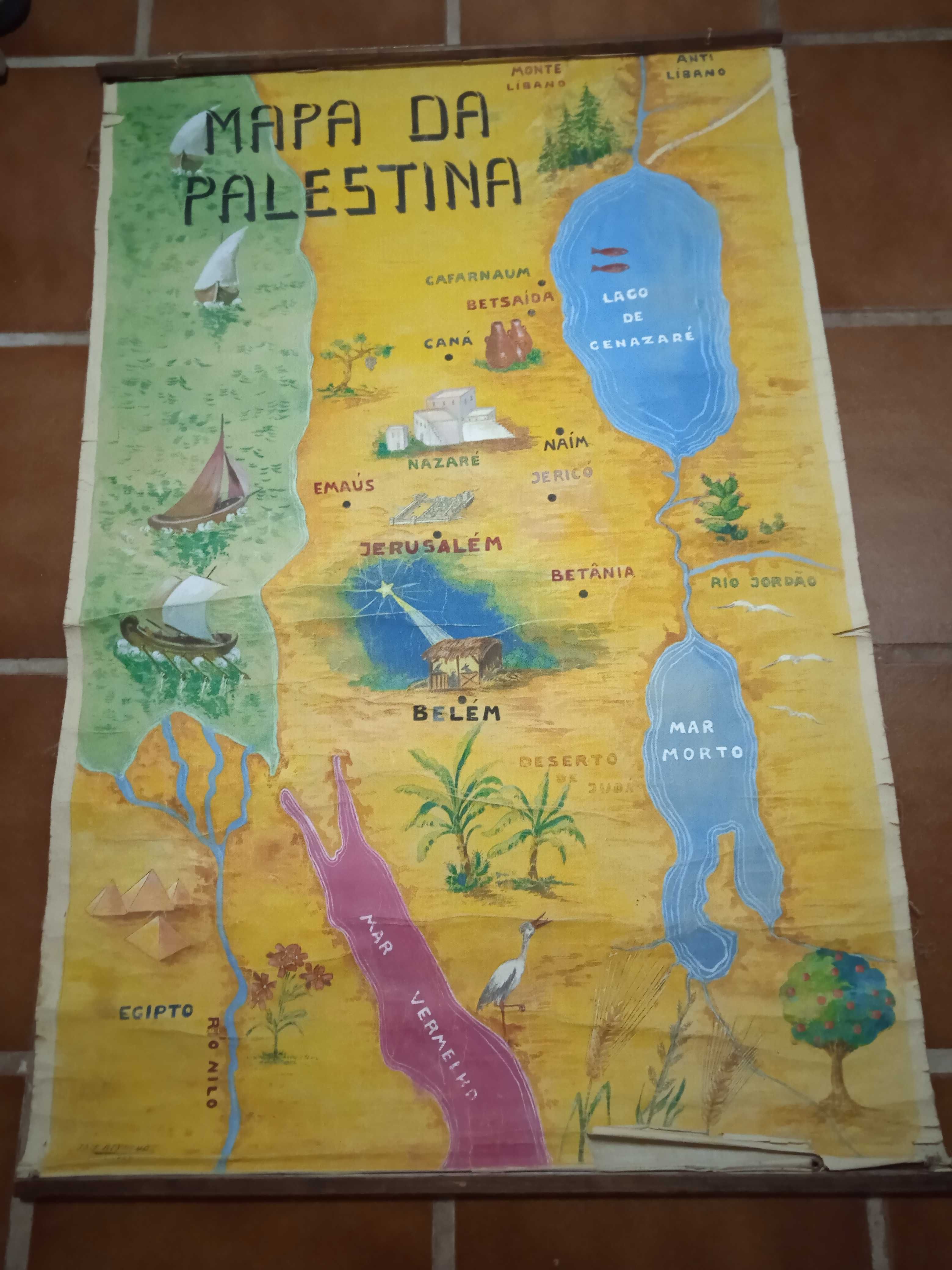 Mapa antigo Palestina