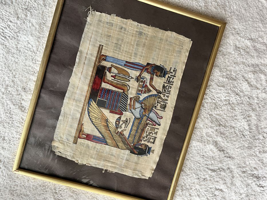 Obraz egipski na papirusie