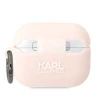 Etui Karl Lagerfeld Silicone Choupette Head 3D Różowe na AirPods Pro