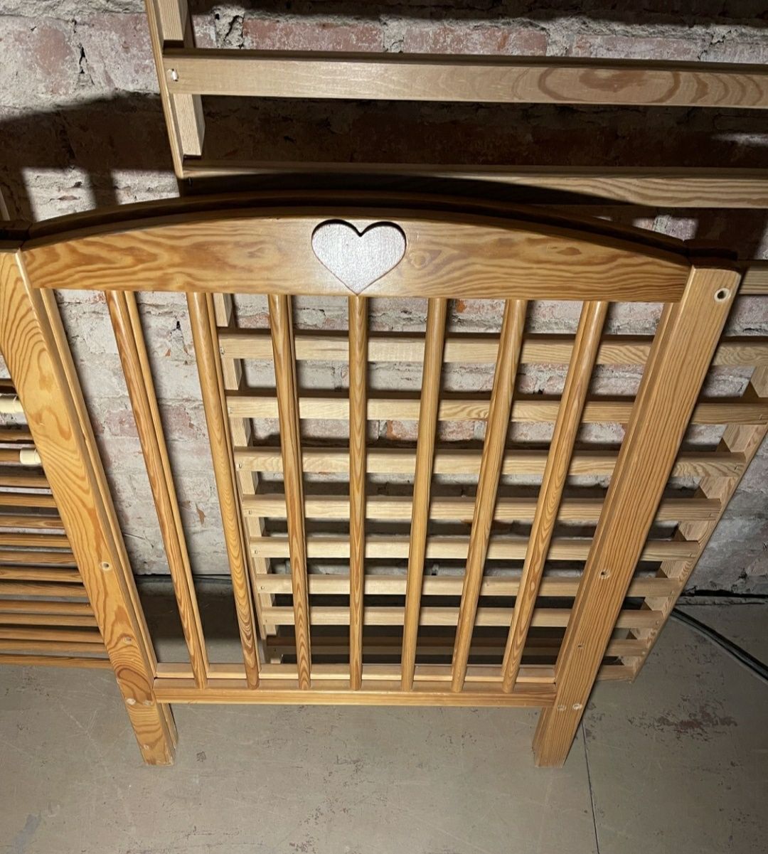Łóżeczko drewniane dziecięce łóżko dla dziecka dzeci i białe