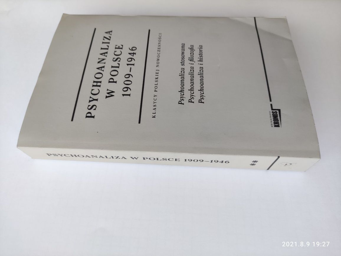 Książka Psychoanaliza w Polsce 1909 do 1946. Tom 2