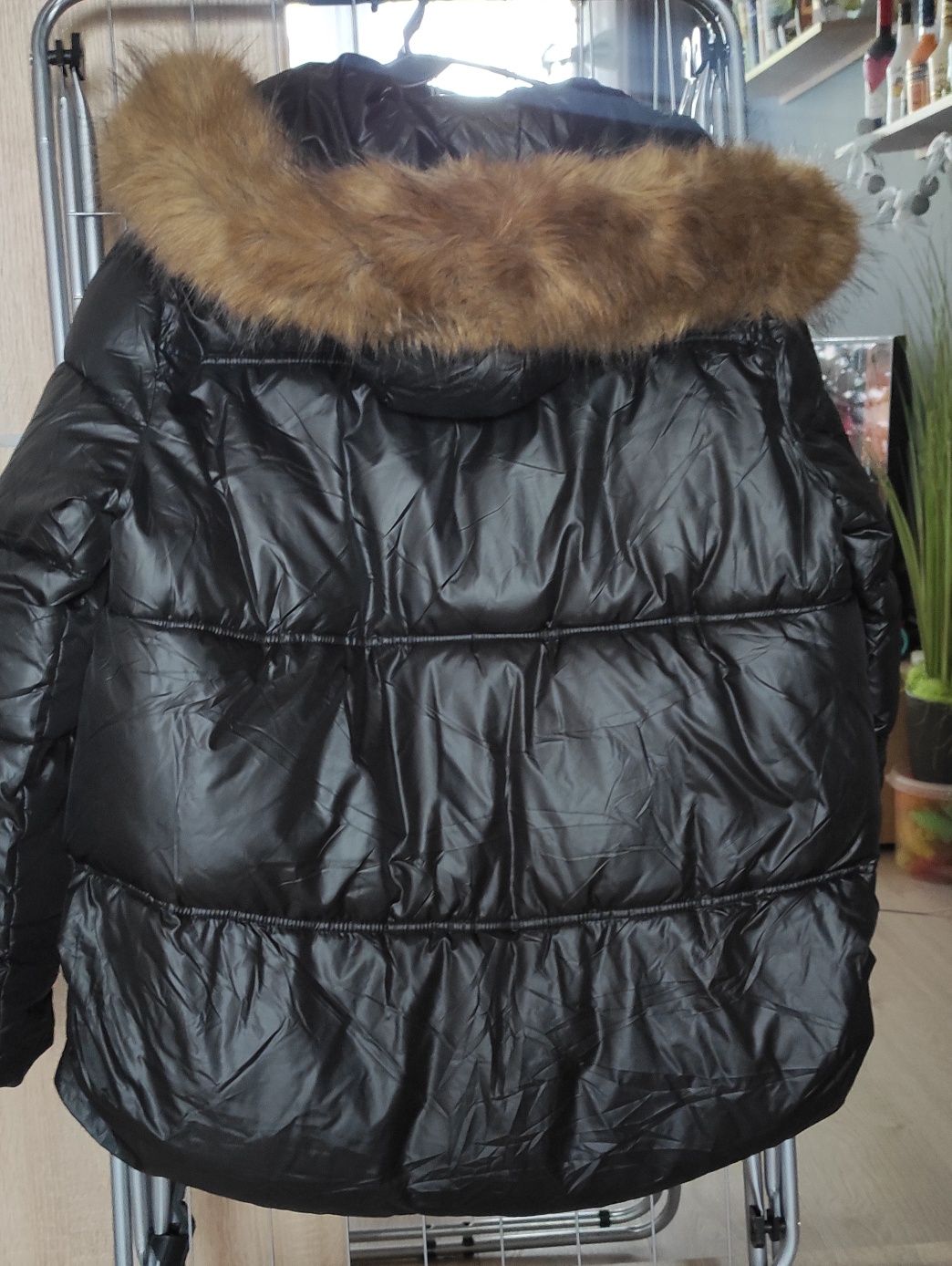 Kurtka zimowa, asymetryczna r.XXL