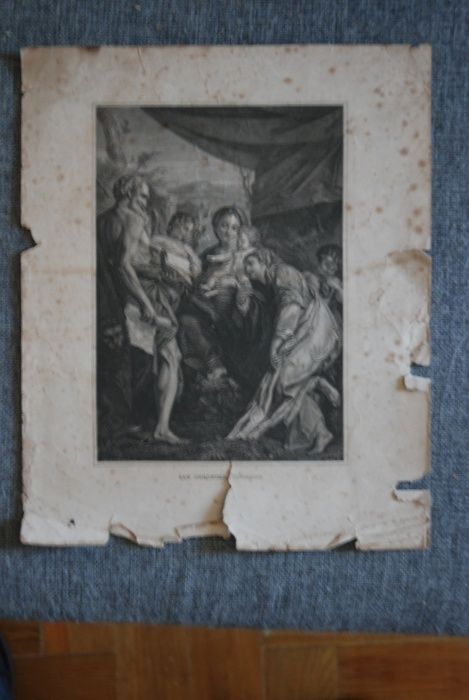 Estampas diversas e fotografia muito antigas