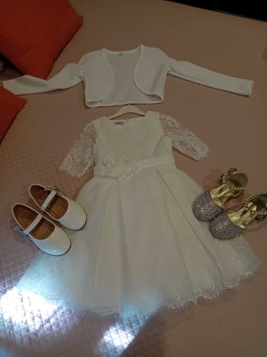 Vestido menina 1° comunhão