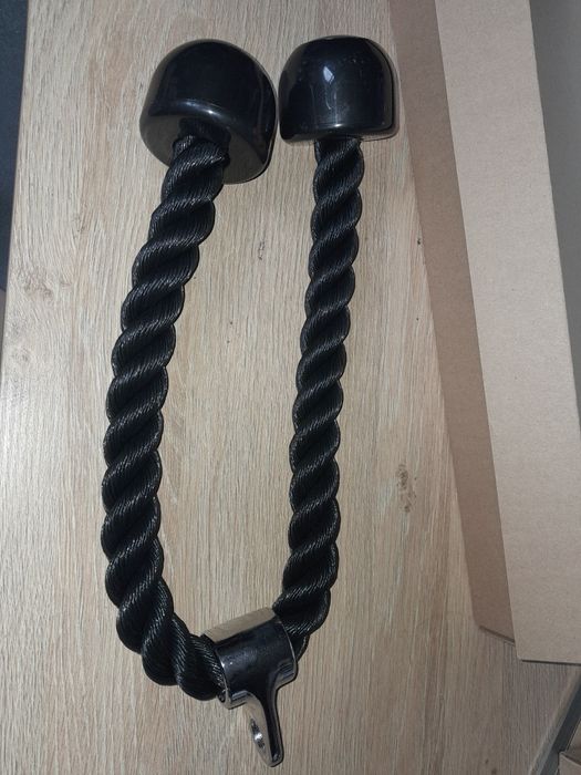 Sznur lina do wyciągu z uchwytem do ćwiczeń na triceps