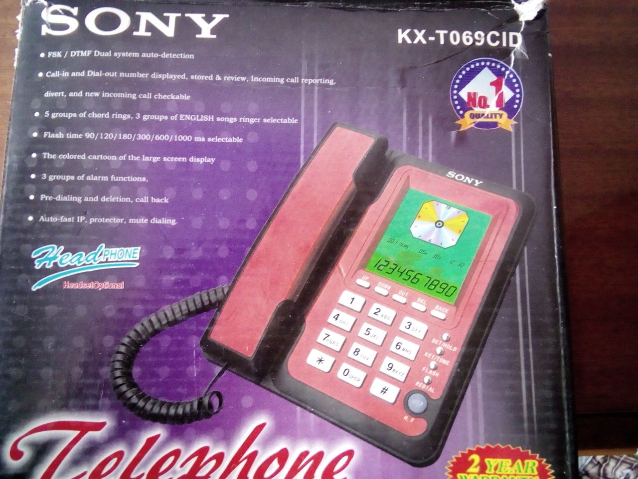 Телефонный аппарат Sony:модель КХ -Т069 и S 066