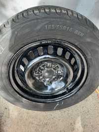 Запаска, шина диск185/65/R14 -4×100 шина Premiorri цена 900гр шинадиск