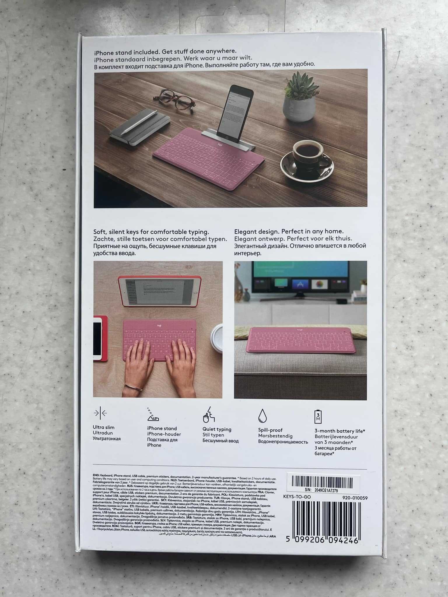 Klawiatura bezprzewodowa do urządzeń Apple -  Logitech keys-to-go