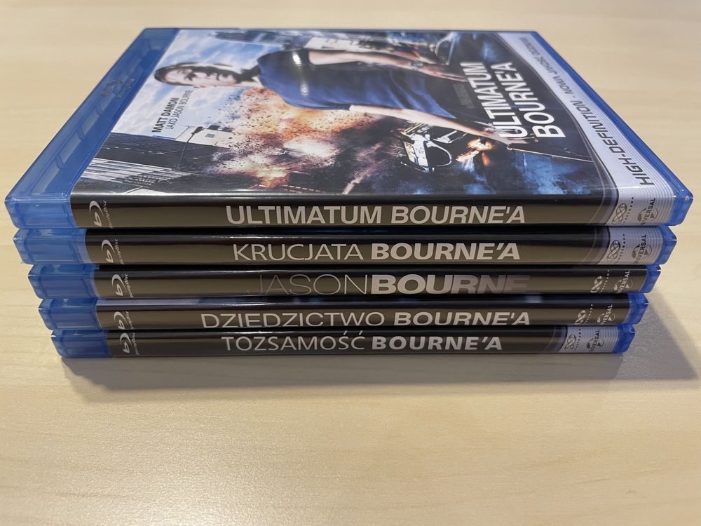 Jason Bourne kolekcja 5 płyt Blu-ray