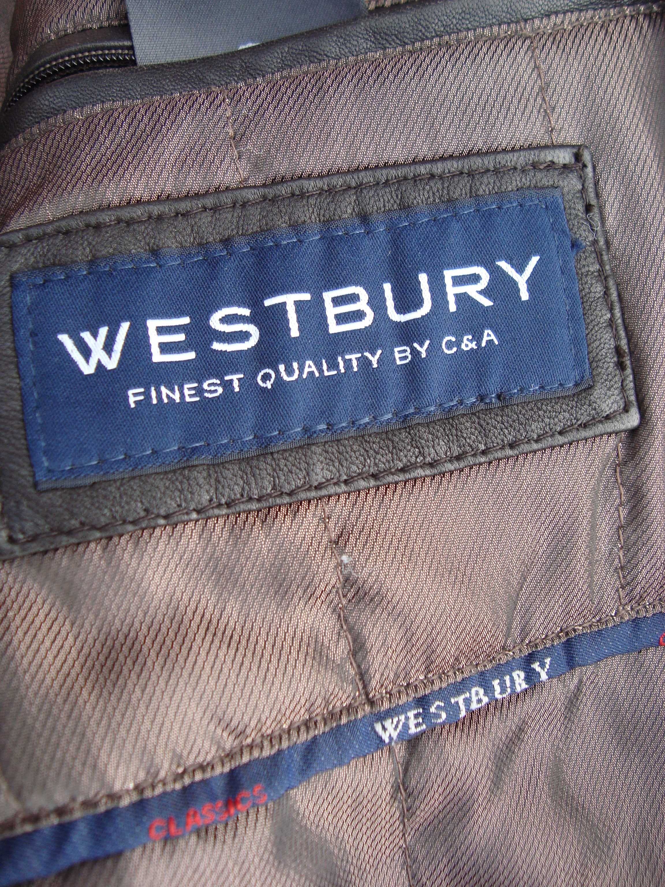 kurtka skórzana Westbury roz 54 naturalna miekka Super