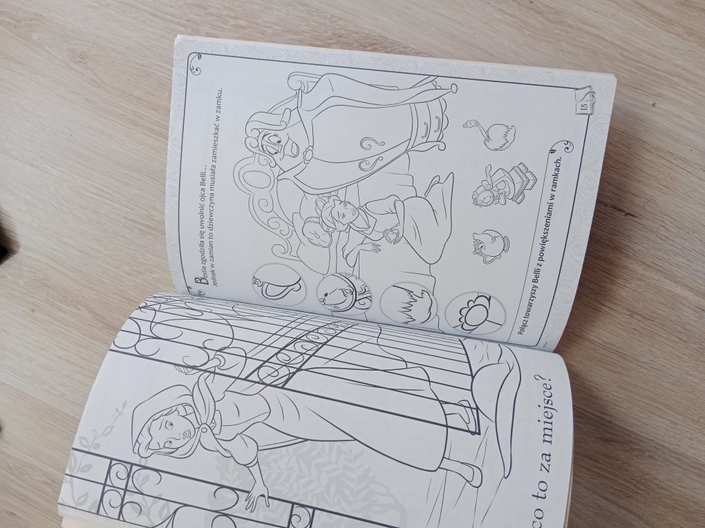Kolorowanka disney księżniczka Bella