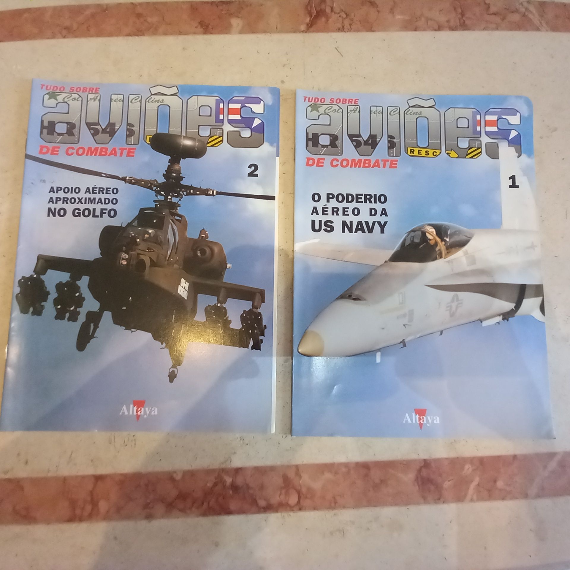 Vendo 12 fascículos de Aviões de Combate a muito bom preço