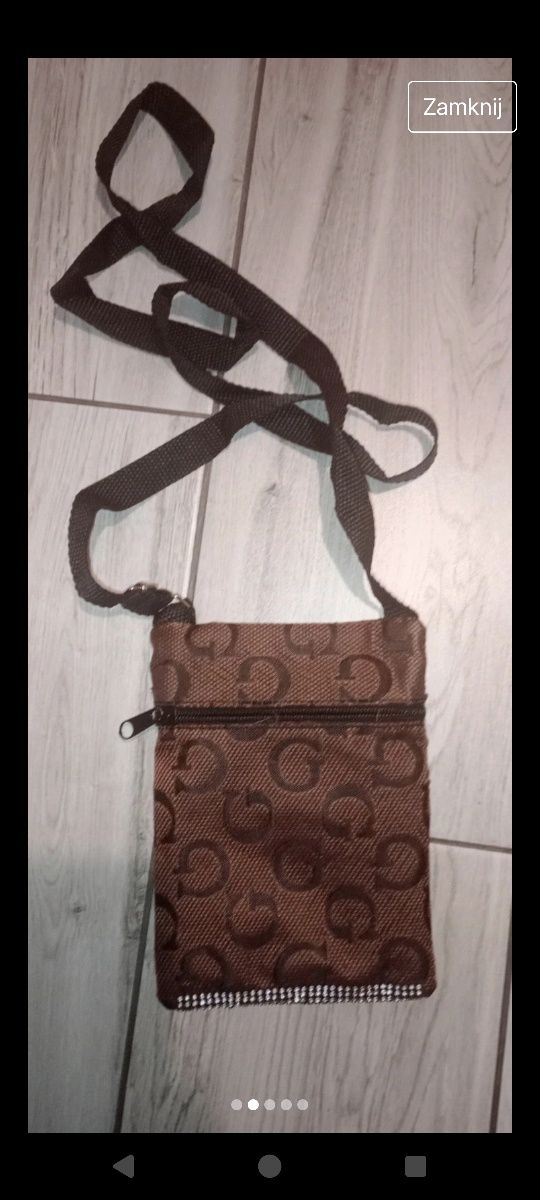 Torebka damska listonoszka etui na telefon na dokumenty