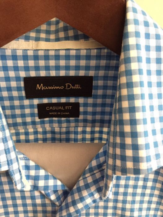 Camisa xadrez Massimo Dutti