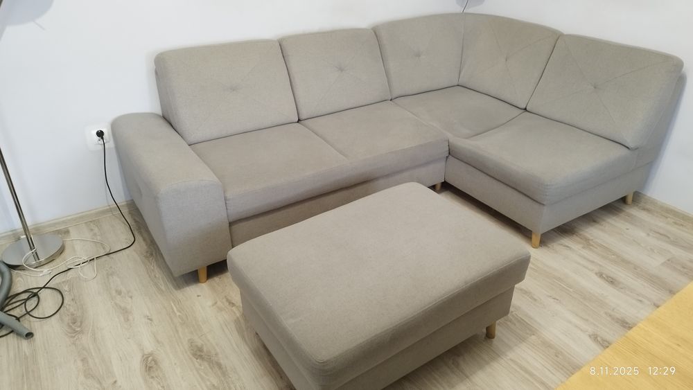 Rogówka, narożnik z funkcją spania uszkodzona