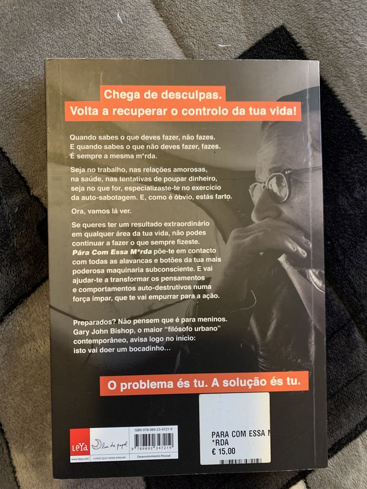 livro “pára com essa m*rda”