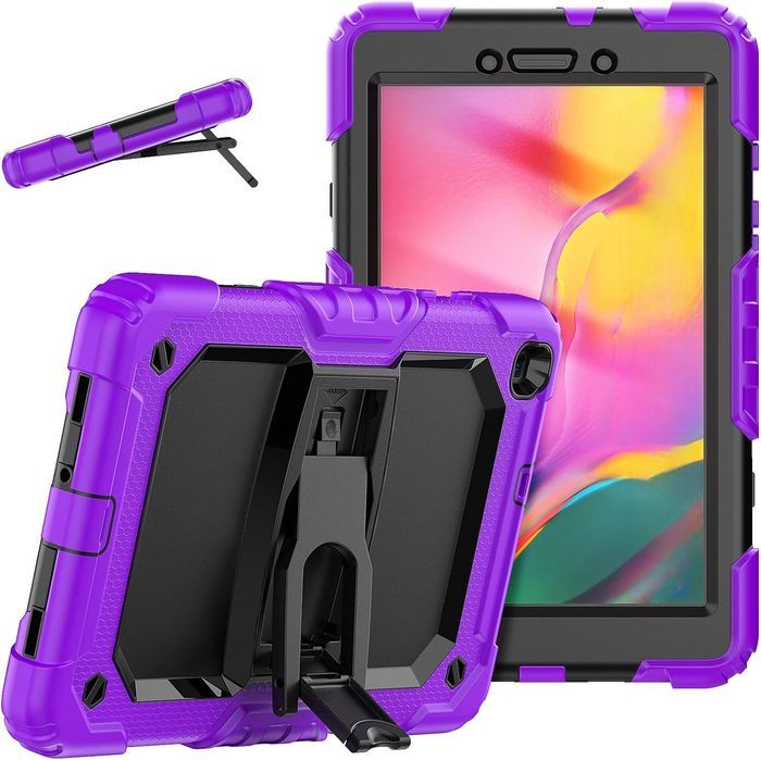 Etui do Samsung Galaxy Tab A 8.0" Pancerne z Podstawką Fioletowe