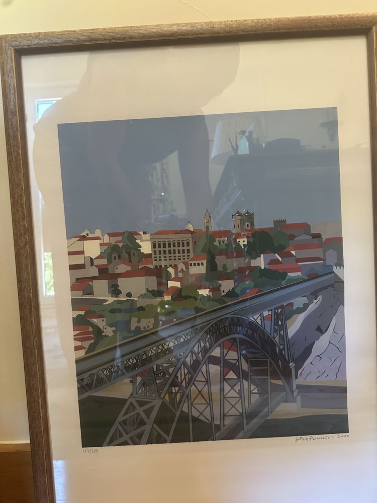 Serigrafia (ponte dom Luís - Porto )com moldura