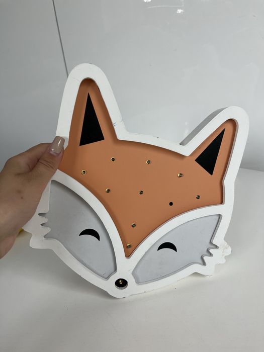 Lampka led lisek na baterie do pokoju dziecięcego