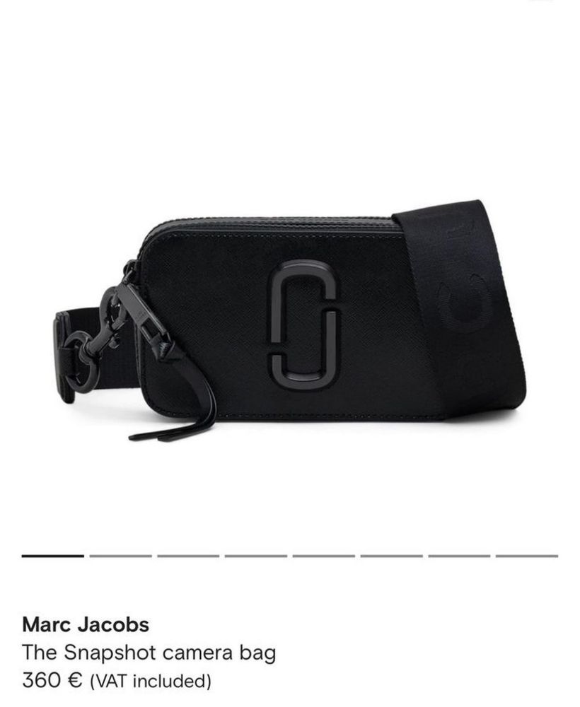 Marc Jacobs camera bag сумка чорна оригінал