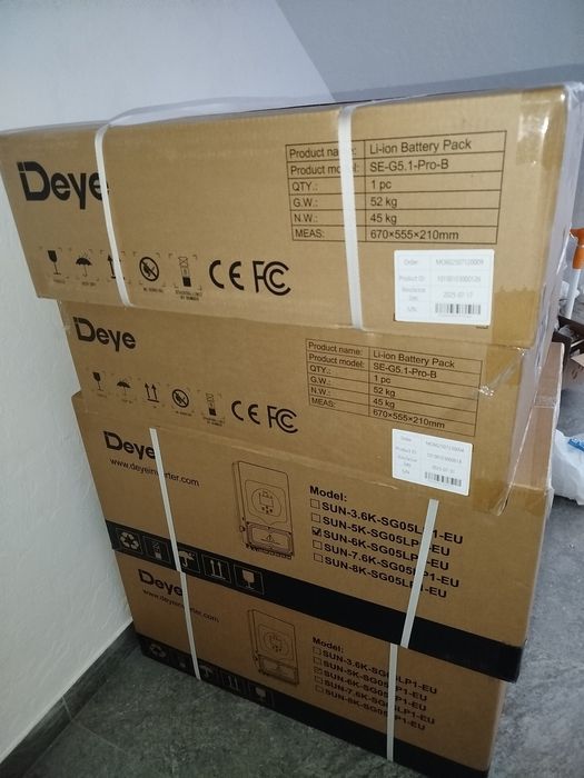 Комплект Deye 6 квт і батарея 5 квт