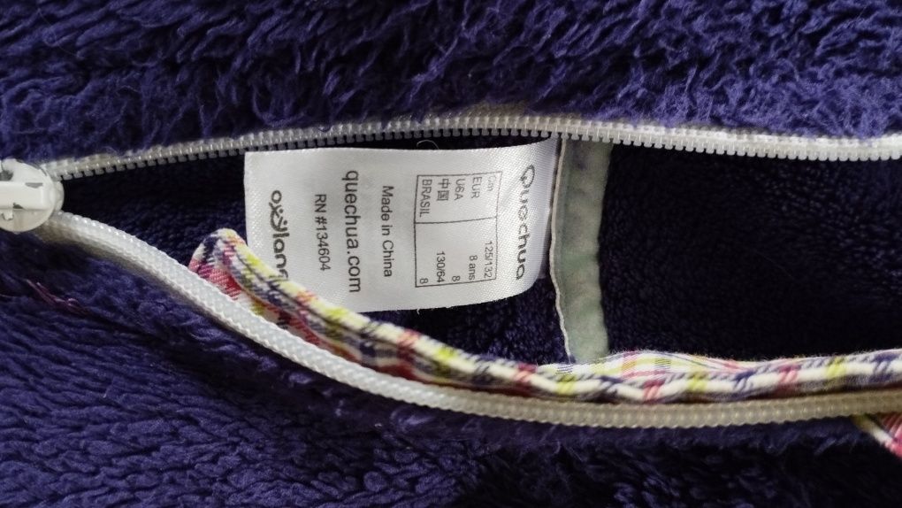 Bluzy bluza pluszowa quechua 8 10 lat 134