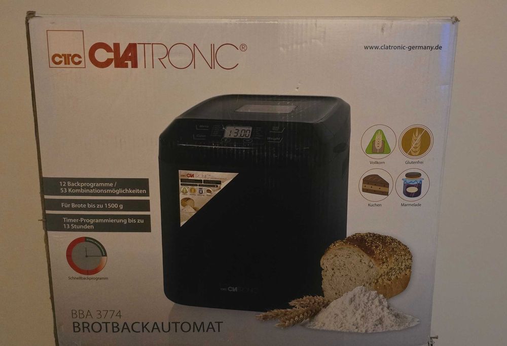 Máquina de fazer pão Clatronic BBA 3774