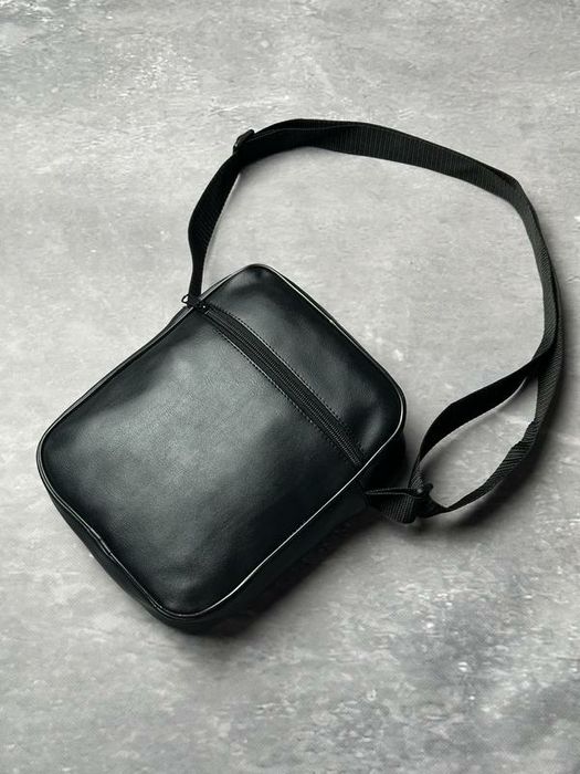 Сумка черная эко кожа Adidas, сумка мужская, барсетка