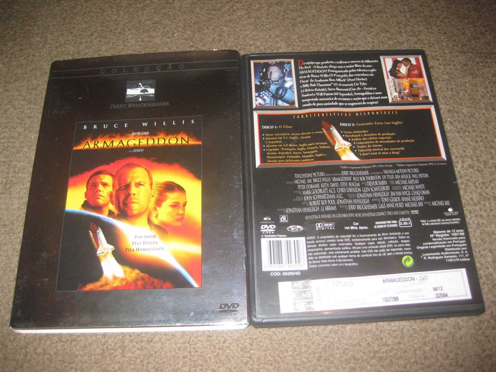 "Armageddon" com Bruce Willis/Edição Especial 2 DVDs/Slidepack!