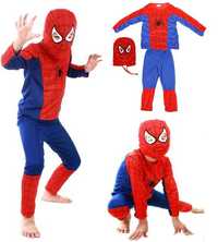 Strój Spiderman Kostium Na Bal Rozmiar L 116-122 Zestaw