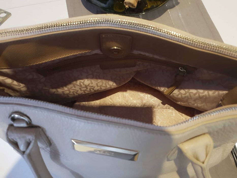 Oryginalna ponadczasowa torba DKNY,skóra naturalna