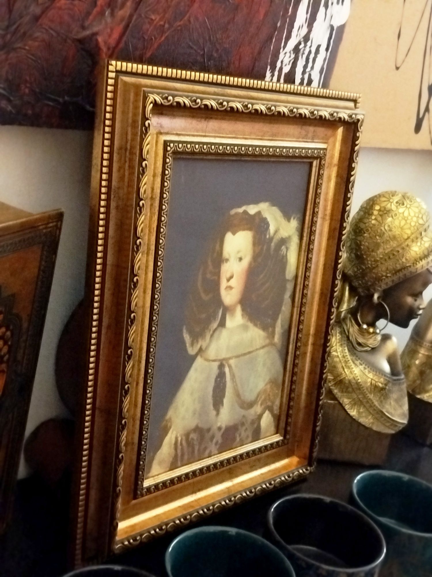 Retrato Rainha Espanha Mariana de Áustria de Velásquez