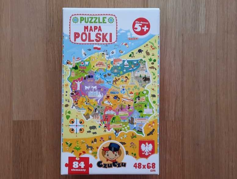 Puzzle Czuczu Mapa Polski wiek 5+