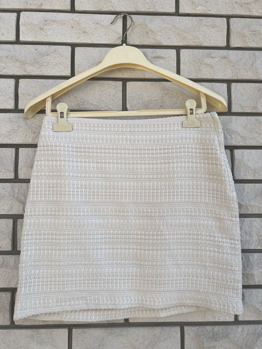 biała spódnica mini H&M rozm. L