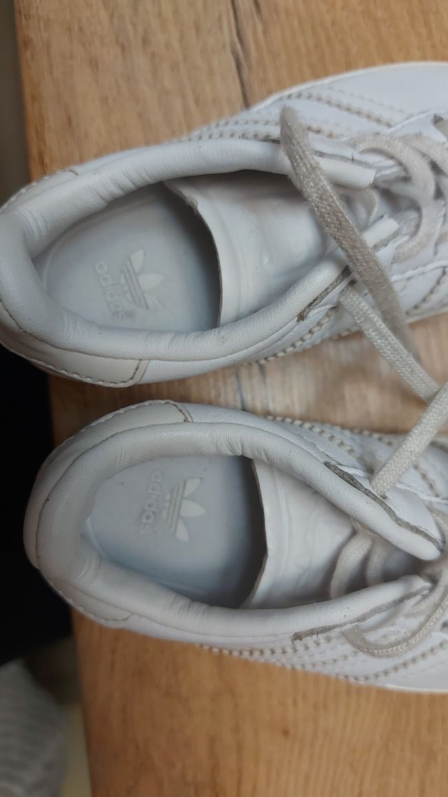 Buciki dla maluszka butki adidas gazelle białe 20