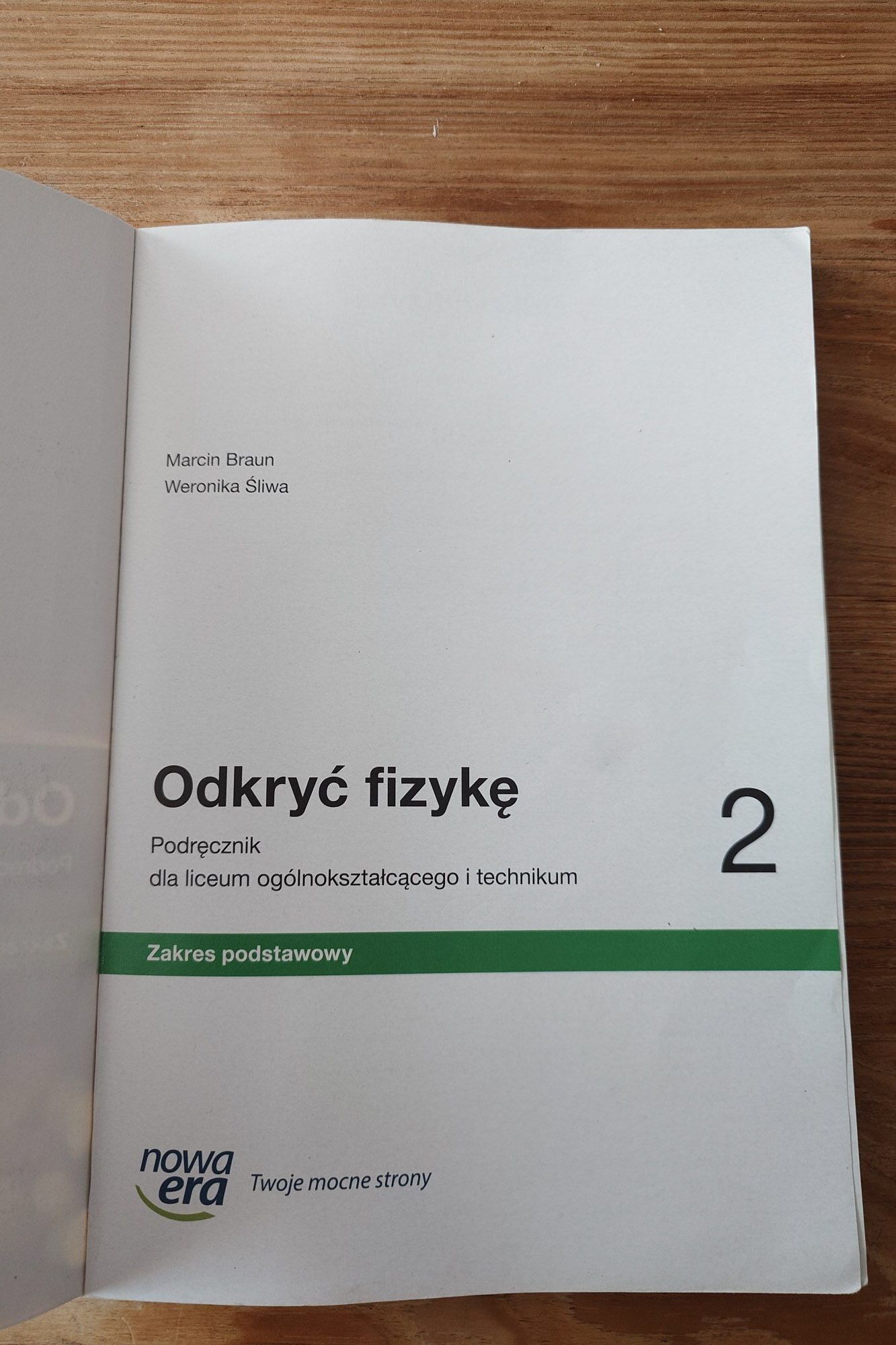 Odkryć fizykę 2 podręcznik, zakres podstawowy