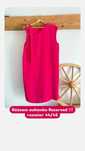Sukienka różowa prosta elegancka plus size Reserved fuksja 44 46