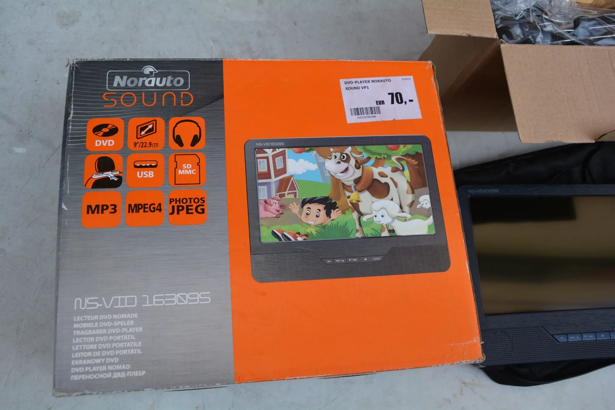 Odtwarzacz DVD Norauto NS-VID163095