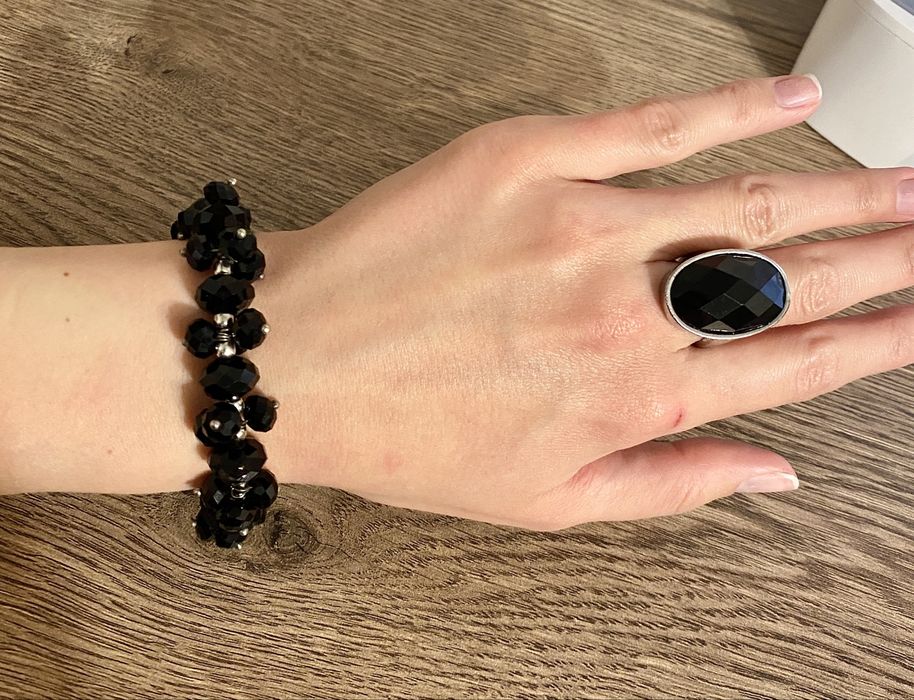 Набір браслет та кільце (19 мм) біжутерія