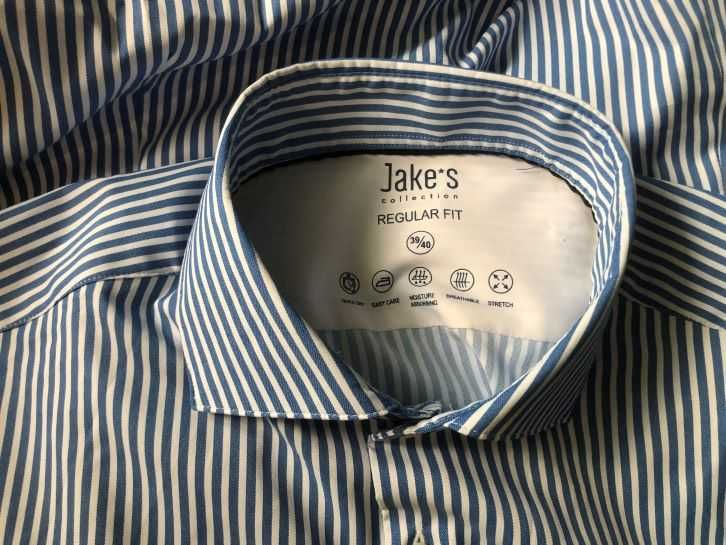 Jake*s JAKES 39/40 ROZ.L regular fit koszula oddychająca stretch jnowa