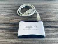 Czytnik LogiLink kart SD/MMC MS MicroSD XD CF I/II (złącze USB)