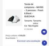 Tenda MH100 Fresh Black 3 pessoas