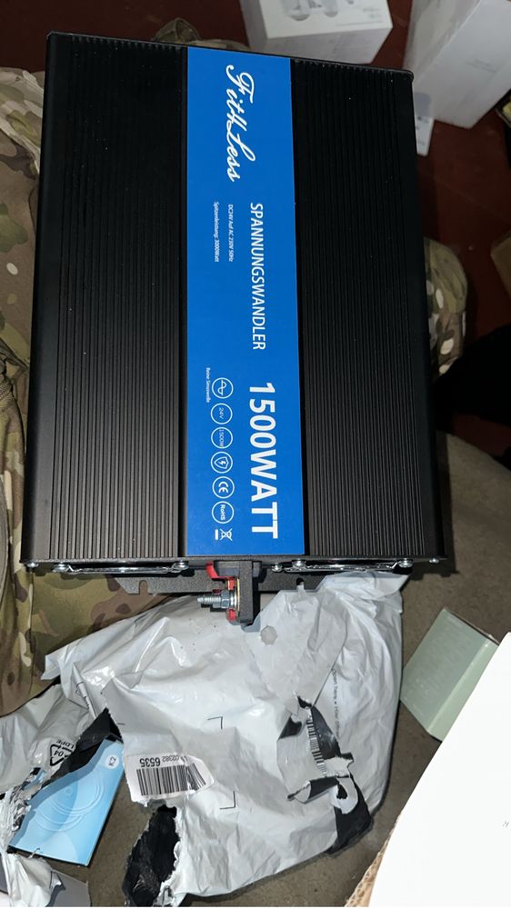 Перетворювач напруги  із 24v на 230v 1500WATT