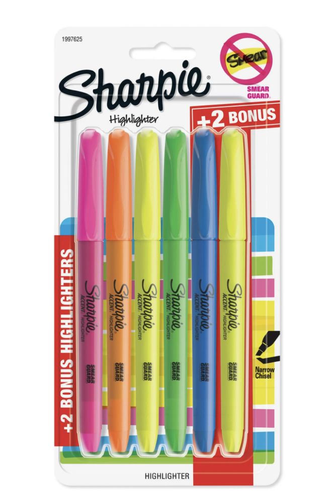 Набір маркерів Sharpie Highlighter 6 шт.